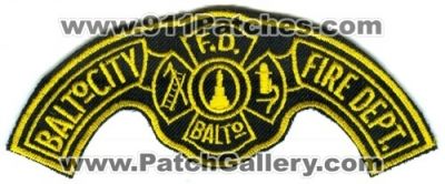 Baltimore City Fire Department Patch (Maryland)
[b]Scan From: Our Collection[/b]
Keywords: balto f.d. fd dept.