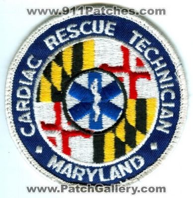 Maryland State Cardiac Rescue Technician (Maryland)
Scan By: PatchGallery.com
Keywords: ems