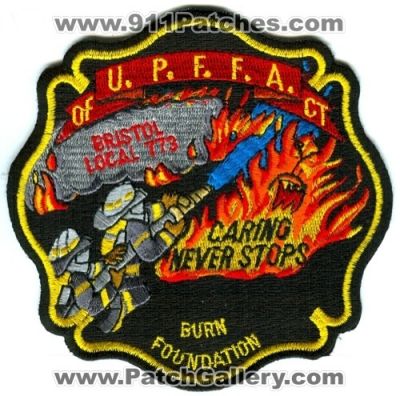 Bristol Fire Local 773 Burn Foundation Uniformed Professional Fire Fighters Association of Connecticut (Connecticut)
Scan By: PatchGallery.com
Keywords: u.p.f.f.a. upffa ct firefighters