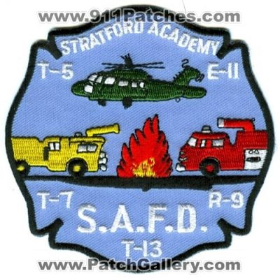 Stratford Academy Fire Department (Connecticut)
Scan By: PatchGallery.com
Keywords: s.a.f.d. safd dept. t-5 t5 truck t-7 t7 t-13 t13 e-11 e11 engine r-9 r9 rescue helicopter