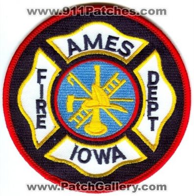 Ames Fire Department (Iowa)
Scan By: PatchGallery.com
Keywords: dept