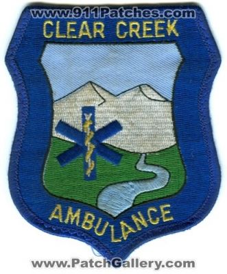 Clear Creek County Ambulance Patch (Colorado)
[b]Scan From: Our Collection[/b]
Keywords: ems