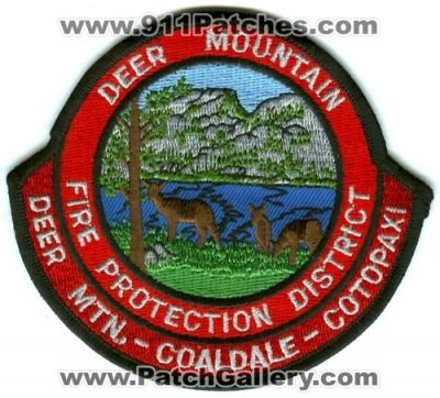 Deer Mountain Fire Protection District Patch (Colorado)
[b]Scan From: Our Collection[/b]
Keywords: mtn. coaldale cotopaxi