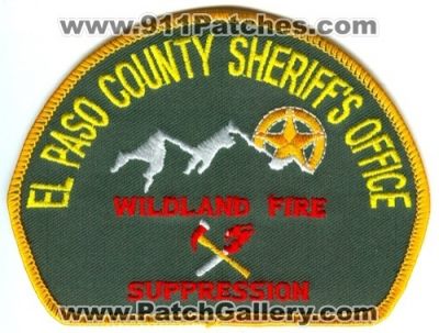 El Paso County Sheriff's Office Wildland Fire Suppression Patch (Colorado)
[b]Scan From: Our Collection[/b]
Keywords: sheriffs