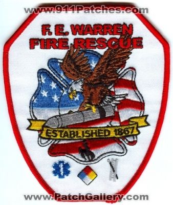 FE Warren Air Force Base Fire Rescue Department USAF Military (Wyoming)
Scan By: PatchGallery.com
Keywords: francis f.e. afb dept.