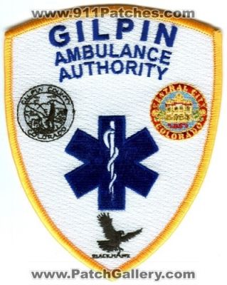 Gilpin Ambulance Authority Patch (Colorado)
[b]Scan From: Our Collection[/b]
Keywords: ems