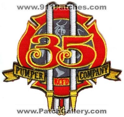 Kansas City Fire Department Pumper Company 35 Patch (Missouri)
Scan By: PatchGallery.com
Keywords: dept. kcfd station engine co.