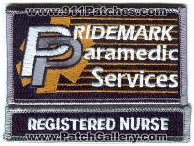 Pridemark Paramedic Services Registered Nurse Patch (Colorado) (Defunct)
[b]Scan From: Our Collection[/b]
Keywords: ems rn
