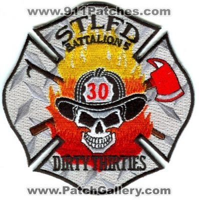 Saint Louis Fire Department Station 30 Battalion 5 Patch (Missouri)
Scan By: PatchGallery.com
Keywords: st.l.f.d. dept. stlfd co. company dirty thirties