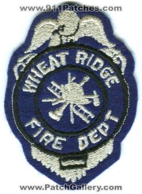 Wheat Ridge Fire Department Patch (Colorado) (Defunct)
[b]Scan From: Our Collection[/b]
Now West Metro Fire
Keywords: dept.