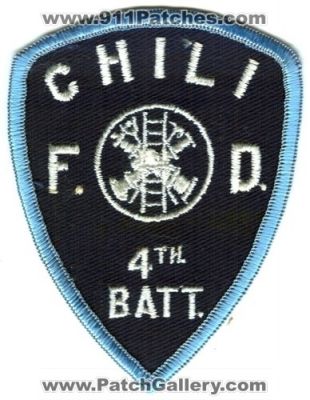 Chili Fire Department 4th Battalion (New York)
Scan By: PatchGallery.com
Keywords: f.d. batt.