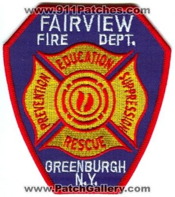 Fairview Fire Department Patch (New York)
Scan By: PatchGallery.com
Keywords: dept. greenburgh n.y. rescue prevention suppression education