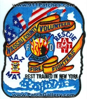 Nassau County Volunteer Fire Fighters (New York)
Scan By: PatchGallery.com
Keywords: f.d. department rescue emt amt haz-mat hazmat firefighters