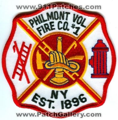 Philmont Volunteer Fire Company Number 1 (New York)
Scan By: PatchGallery.com
Keywords: co. # ny