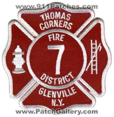 Thomas Corners Fire District 7 (New York)
Scan By: PatchGallery.com
Keywords: glenville n.y.
