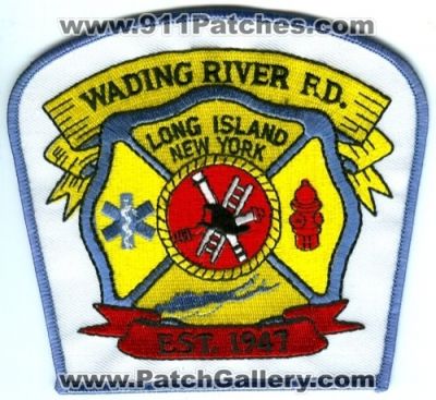 Wading River Fire Department (New York)
Scan By: PatchGallery.com
Keywords: f.d. long island
