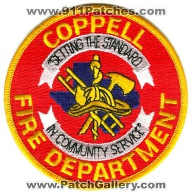 Coppell Fire Department (Texas)
Scan By: PatchGallery.com
Keywords: dept. setting the standard in community service