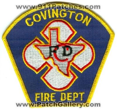 Covington Fire Department (Texas)
Scan By: PatchGallery.com
Keywords: dept.