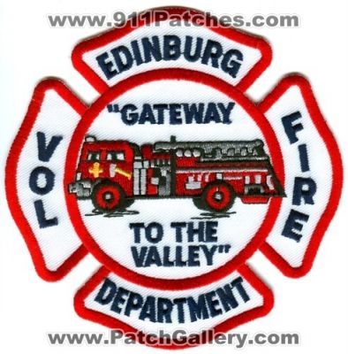 Edinburg Volunteer Fire Department (Texas)
Scan By: PatchGallery.com
Keywords: vol. dept. gateway to the valley