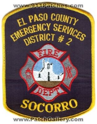 El Paso County Emergency Services District Number 2 Fire Department Socorro (Texas)
Scan By: PatchGallery.com
Keywords: # dept