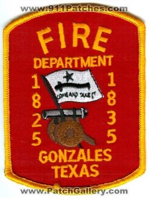 Gonzales Fire Department (Texas)
Scan By: PatchGallery.com
