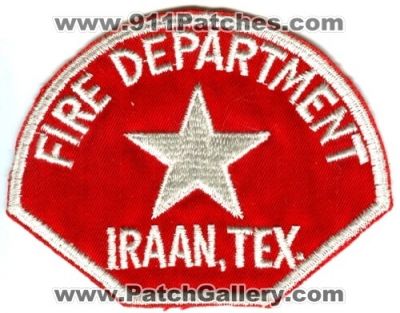 Iraan Fire Department (Texas)
Scan By: PatchGallery.com
Keywords: tex.