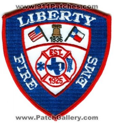 Liberty Fire EMS (Texas)
Scan By: PatchGallery.com
