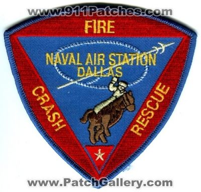 Naval Air Station NAS Dallas Crash Fire Rescue Patch (Texas)
Scan By: PatchGallery.com
Keywords: usn navy military cfr arff aircraft airport firefighter firefighting department dept.