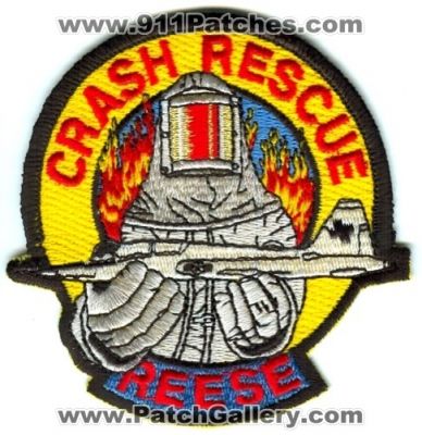 Reese Air Force Base AFB Crash Fire Rescue CFR Department USAF Military Patch (Texas)
Scan By: PatchGallery.com
Keywords: a.f.b. c.f.r. u.s.a.f. dept. arff a.r.f.f. aircraft airport rescue firefighter firefighting