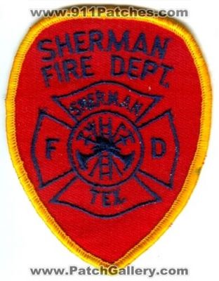 Sherman Fire Department (Texas)
Scan By: PatchGallery.com
Keywords: dept. fd tex.