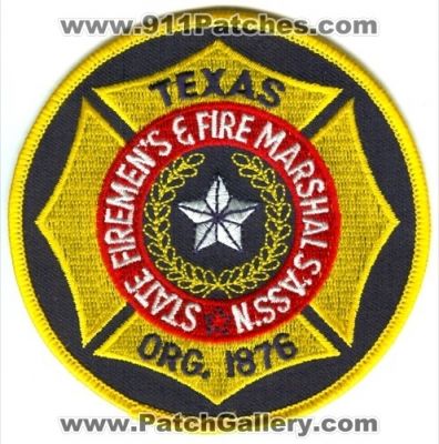 Texas State Firemen's And Fire Marshal's Association (Texas)
Scan By: PatchGallery.com
Keywords: firemens & marshals ass'n assn