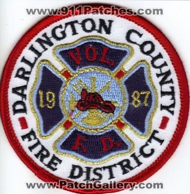 Darlington County Volunteer Fire District (South Carolina)
Thanks to Brian Wall for this scan.
Keywords: vol. f.d.