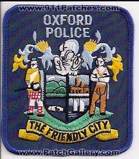 Oxford Police (Alabama)
Thanks to EmblemAndPatchSales.com for this scan.
