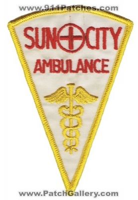 Sun City Ambulance (Arizona)
Thanks to Jim Schultz for this scan.
Keywords: ems