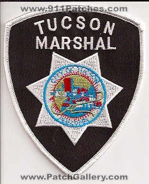 Tucson Marshal (Arizona)
Thanks to EmblemAndPatchSales.com for this scan.
Keywords: city of