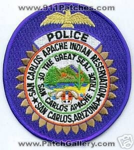 San Carlos Apache Indian Reservation Police (Arizona)
Thanks to apdsgt for this scan.
Keywords: tribe