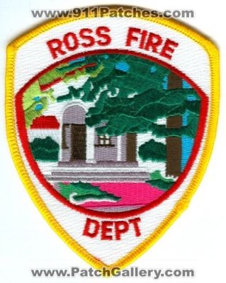 Ross Fire Department Patch (California)
Scan By: PatchGallery.com
Keywords: dept.