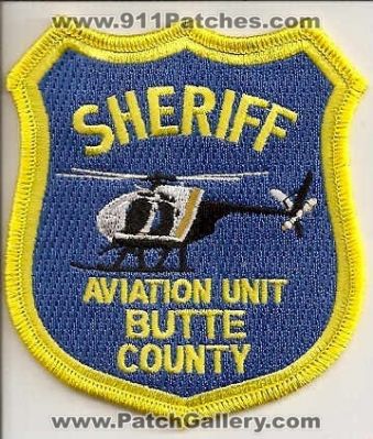Butte County Sheriff Aviation Unit (California)
Thanks to EmblemAndPatchSales.com for this scan.
Keywords: helicopter