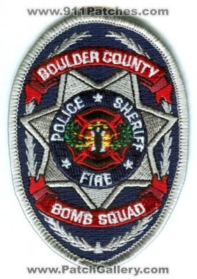 Boulder County Bomb Squad Police Sheriff Fire Patch (Colorado)
[b]Scan From: Our Collection[/b]
