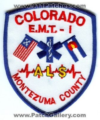 Montezuma County ALS E.M.T.-I Patch (Colorado)
[b]Scan From: Our Collection[/b]
Keywords: emt ems