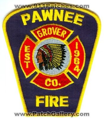 Pawnee Fire Patch (Colorado)
[b]Scan From: Our Collection[/b]
Keywords: grover co.