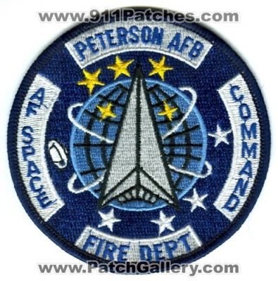 Peterson AFB AF Space Command Fire Department Patch (Colorado)
[b]Scan From: Our Collection[/b]
Keywords: air force base usaf dept