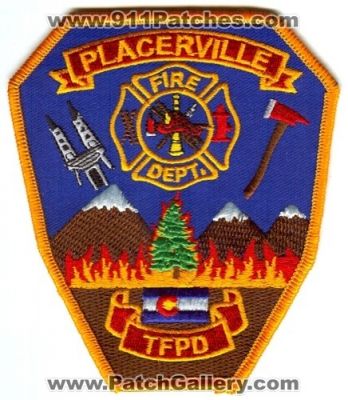 Placerville Fire Department Telluride Fire Protection District Patch (Colorado)
[b]Scan From: Our Collection[/b]
Keywords: dept. tfpd