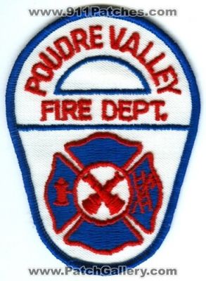 Poudre Valley Fire Department Patch (Colorado)
[b]Scan From: Our Collection[/b]
Keywords: dept.