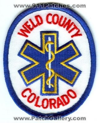 Weld County Ambulance Emergency Medical Services EMS Patch (Colorado)
Scan By: PatchGallery.com
Keywords: co. ambulance