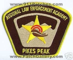 Pikes Peak Regional Law Enforcement Academy (Colorado)
Thanks to apdsgt for this scan.
