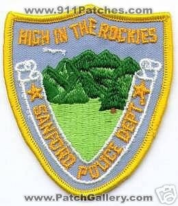 Sanford Police Department (Colorado)
Thanks to apdsgt for this scan.
Keywords: dept high in the rockies