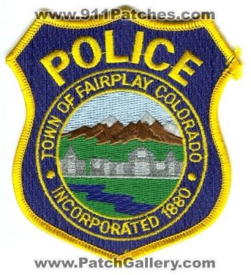 Fairplay Police Department Patch (Colorado)
Scan By: PatchGallery.com
Keywords: town of dept. incorporated 1880
