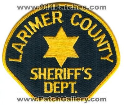 Larimer County Sheriffs Department Patch (Colorado)
Scan By: PatchGallery.com
Keywords: co. dept. office