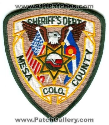 Mesa County Sheriff's Department (Colorado)
Scan By: PatchGallery.com
Keywords: sheriffs dept. colo.